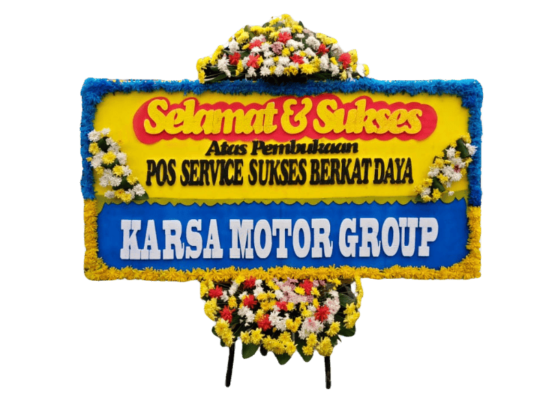 Papan Bunga Selamat & Sukses Berwarna Cerah